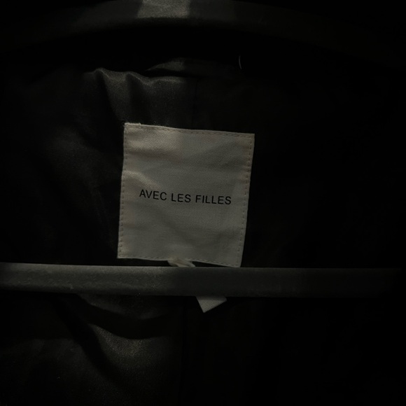 Avec Les Filles Black Sherpa Coat - Picture 2 of 2